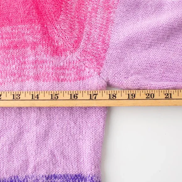 Lilly‎ Pulitzer Women's Small Cardigan Sweater Pink Purple Ombre Knit - Picture 10 of 10